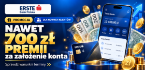 Erste 700 zł za założenie konta